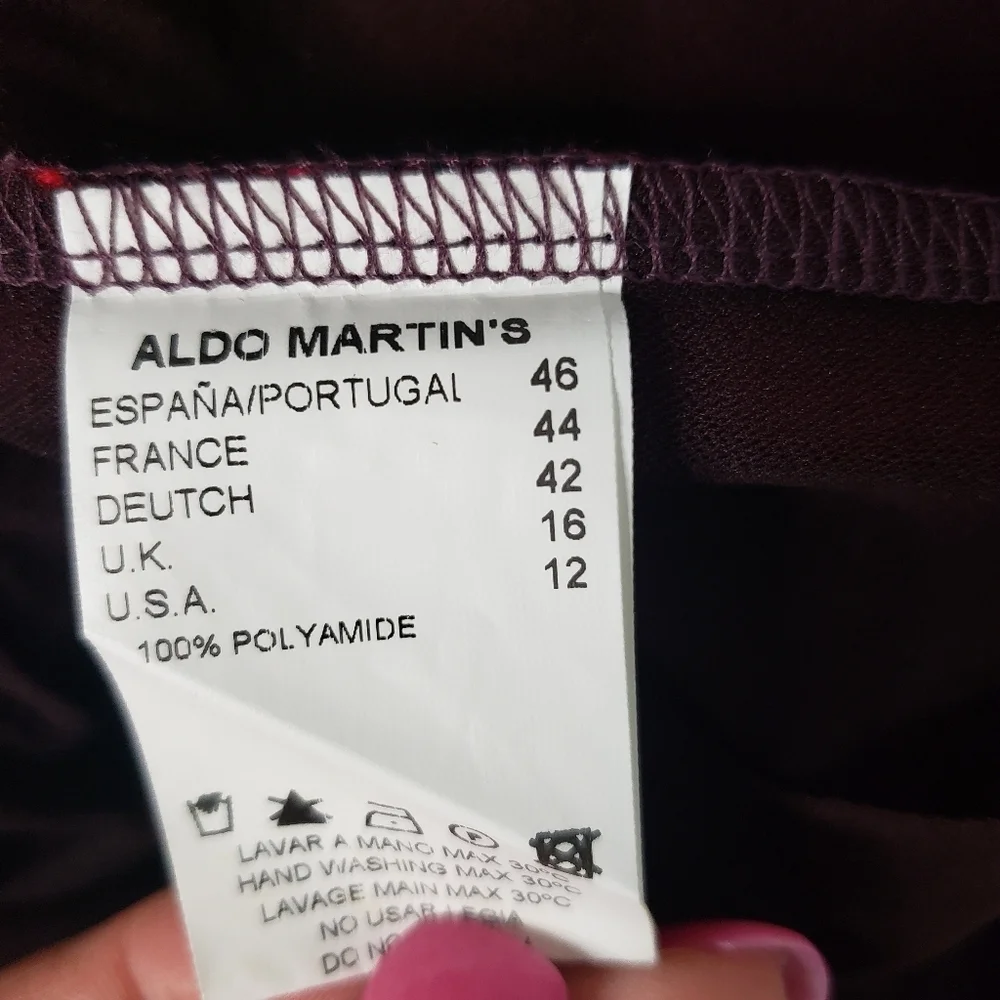 Aldo Martins mixed media patchwork WOW sheer mesh top size 12 - Picture 8 of 8